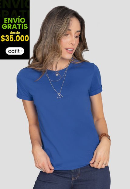 Camiseta Mujer Azul Rutta 4173
