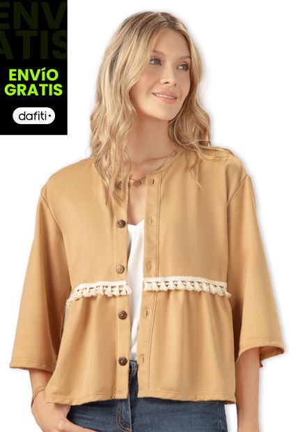 Cardigan Mujer Dorado Rutta 33735
