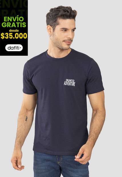 Camiseta Hombre Azul Rutta 1855