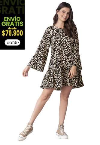 Vestido Corto Estampado Rutta 5634 Rutta