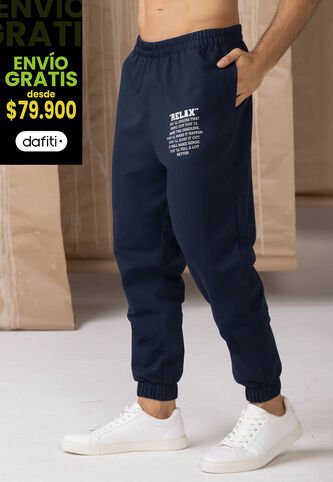 Jogger Hombre Azul Navy Rutta 6306 Rutta