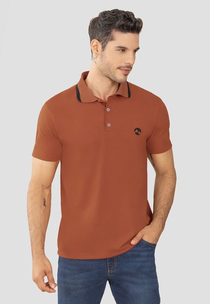 Imagen de Polo Hombre Naranja Rutta 104680 por Rutta