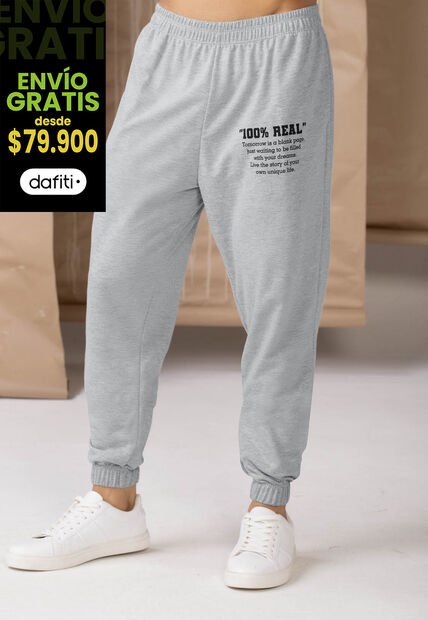 Jogger Hombre Gris Jaspe Rutta 6307