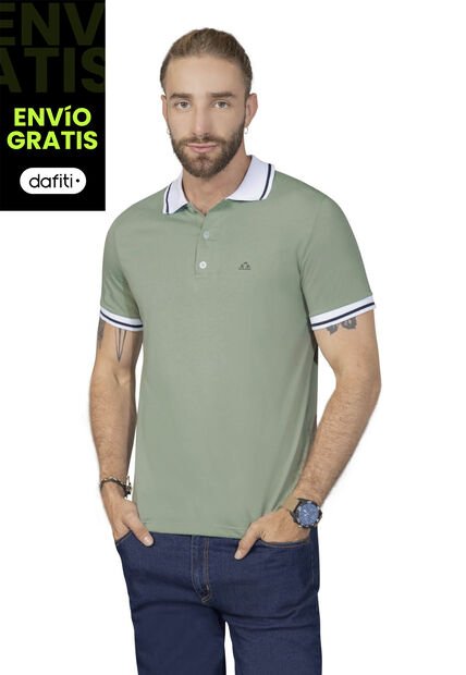 Camiseta Polo Hombre Verde Oliva Rutta 92733