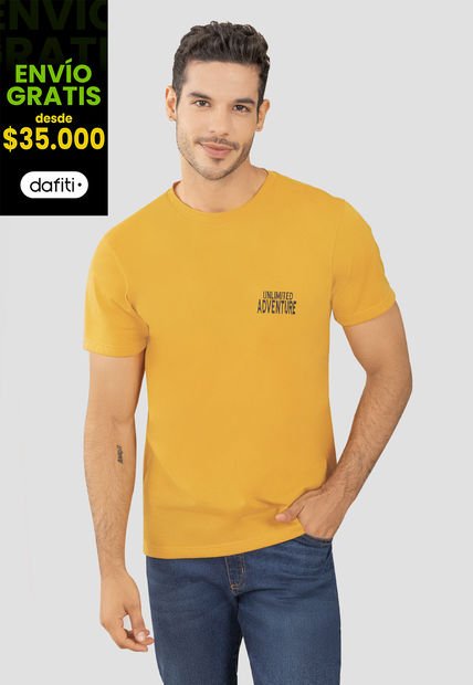 Camiseta Hombre Naranja Rutta 1855