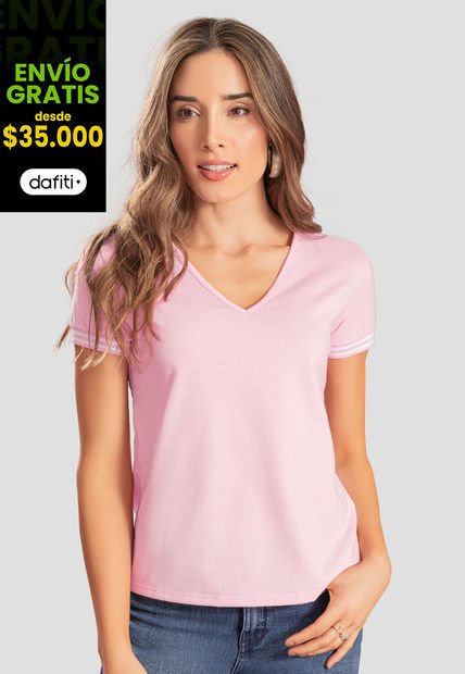 Camiseta Mujer Rosa Rutta 104160