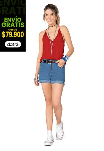 Short Mujer Azul Medio Rutta 78594 Rutta