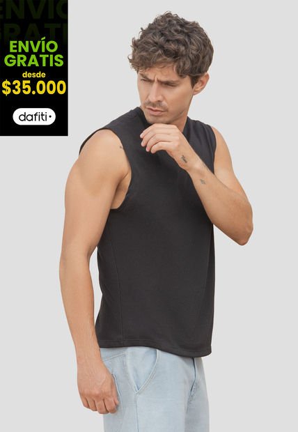Camisilla Hombre Negro Rutta 104142
