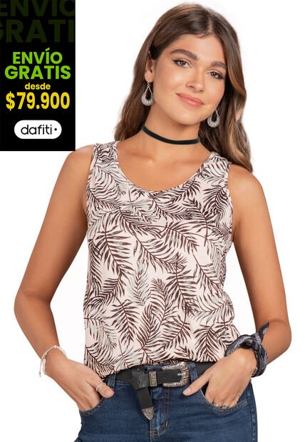 Camiseta Paq X2 Mujer Multicolor 77415