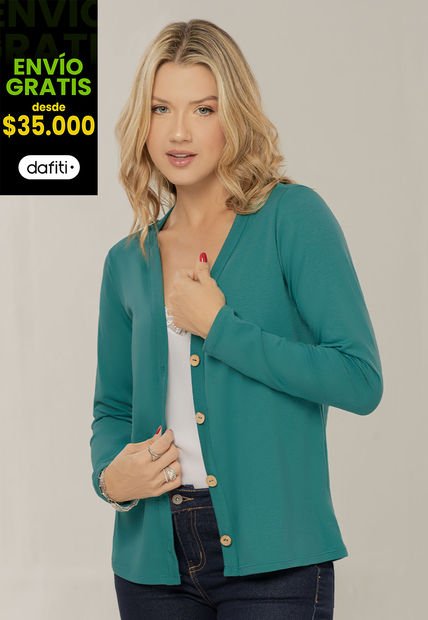 Cardigan Mujer Verde Rutta 104779