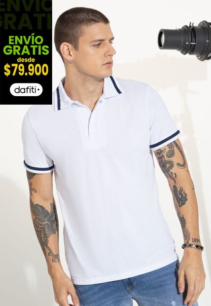Polo Hombre Blanco 89617