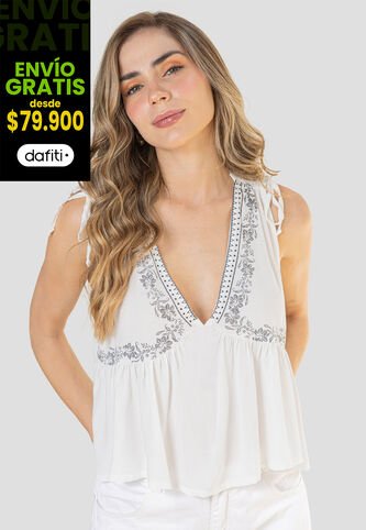 Blusa Mujer Crudo Rutta 110706 Rutta