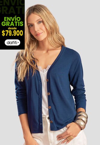 Cardigan Mujer Azul Profundo Rutta 104779 Rutta