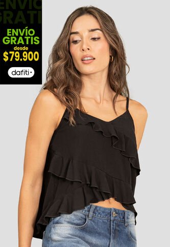Blusa Mujer Negro Rutta 110123 Rutta