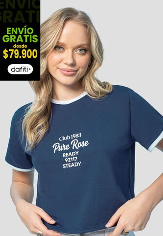 Camiseta Mujer Azul Profundo Rutta 107358 Rutta