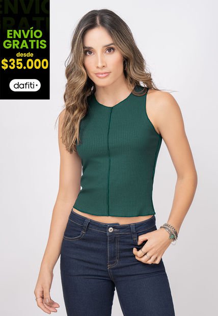 Camiseta Mujer Verde Rutta 7714