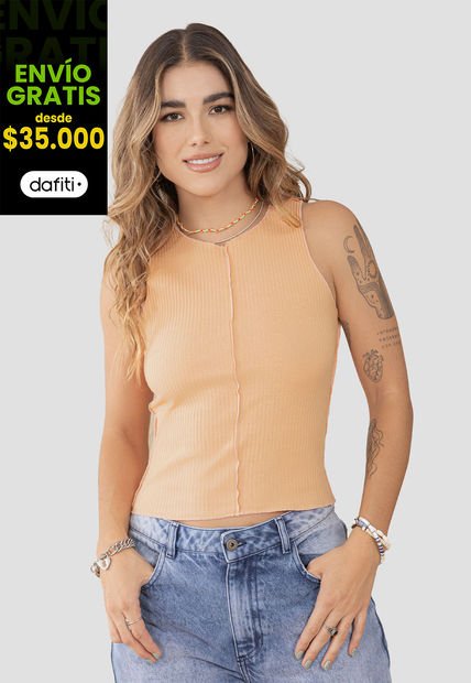 Camiseta Mujer Naranja Rutta 7714