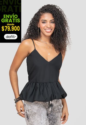 Blusa Mujer Negro Rutta 105155 Rutta