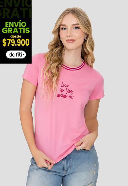 Camiseta Mujer Rosa Rutta 103607