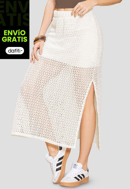 Falda Larga Mujer Crudo Rutta 110713