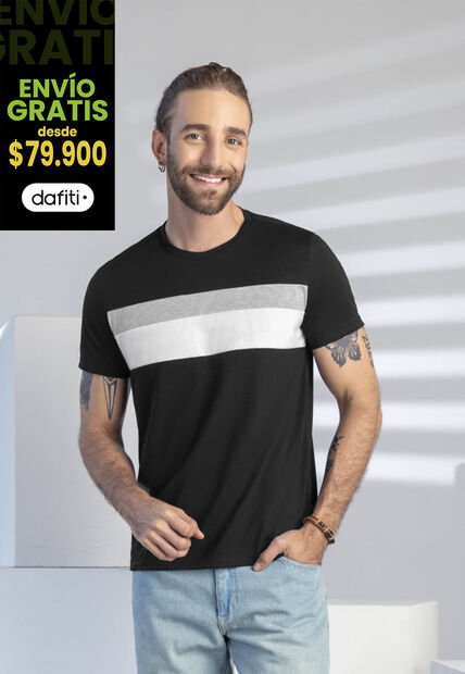 Camiseta Paq X3 Hombre Multicolor Rutta 1903