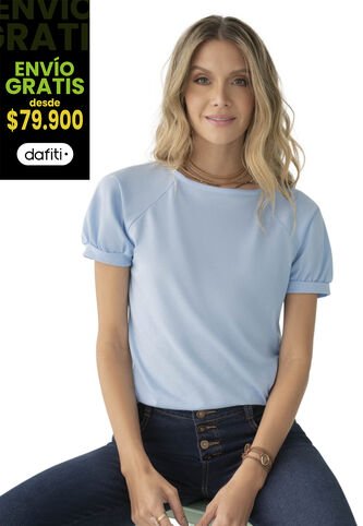 Camiseta Mujer Azul Claro Rutta 78606 Rutta