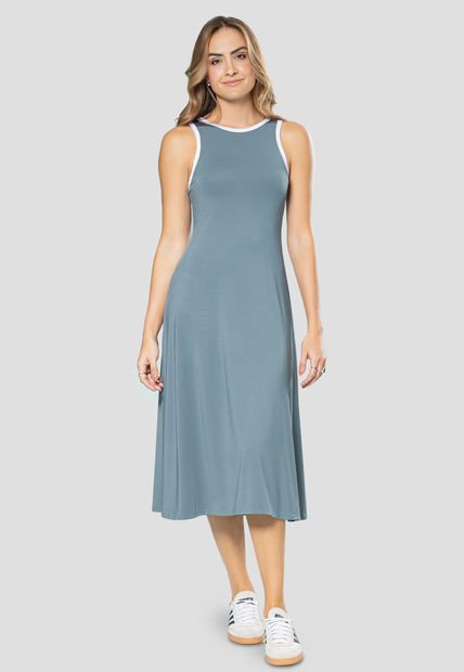 Vestido Corto Mujer Azul Acero Rutta 106083