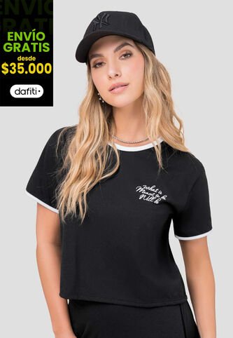 Camiseta Mujer Negro Rutta 101466 Rutta