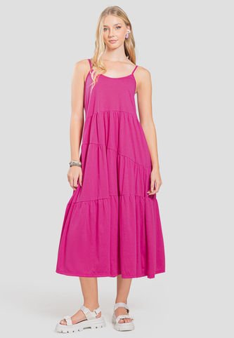 Vestido Largo Mujer Fucsia Rutta 102903 Rutta