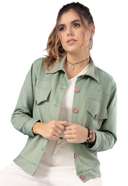 Chaqueta Mujer Verde 90521