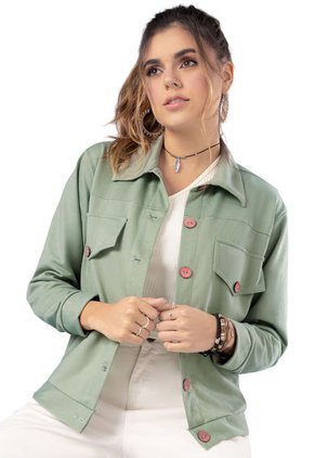 Chaqueta Mujer Verde 90521