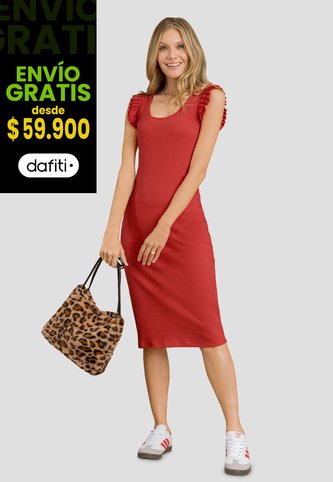 Vestido Corto Mujer Rojo Rutta 104477 Rutta