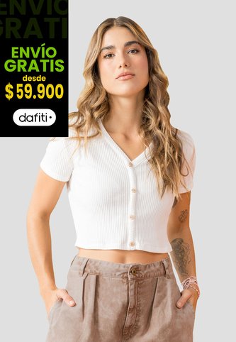 Crop Top Mujer Marfil Rutta 104038 Rutta