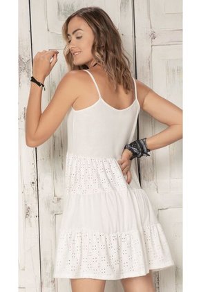 Vestido Corto Para Mujer Marfil Rutta