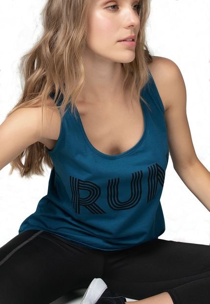 Camiseta Para Mujer Azul Petroleo Oscuro Rutta