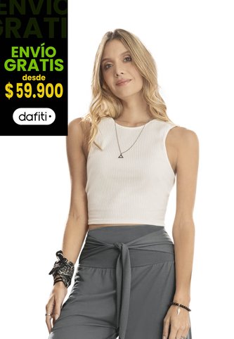 Crop Top Mujer Marfil Rutta 89270 Rutta