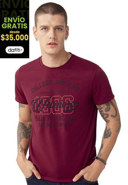 Camiseta Hombre Rojo Rutta 93611