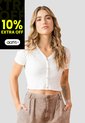 Crop Top Mujer Marfil Rutta 104038 de Rutta