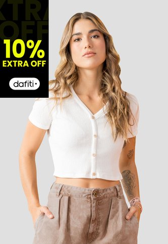 Crop Top Mujer Marfil Rutta 104038 Rutta
