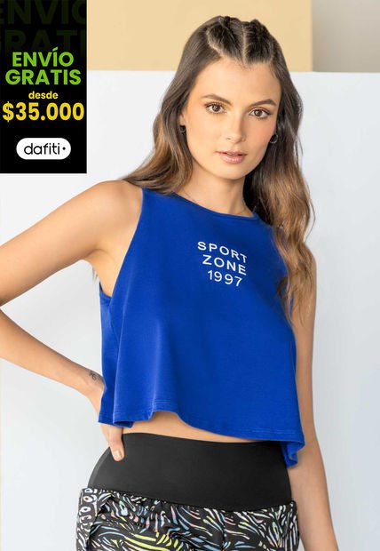 Camisilla Mujer Azul Rutta 100616