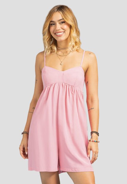 Enterizo Corto Mujer Rosa Polvo Rutta 107961