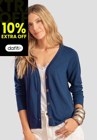 Cardigan Mujer Azul Profundo Rutta 104779 Rutta