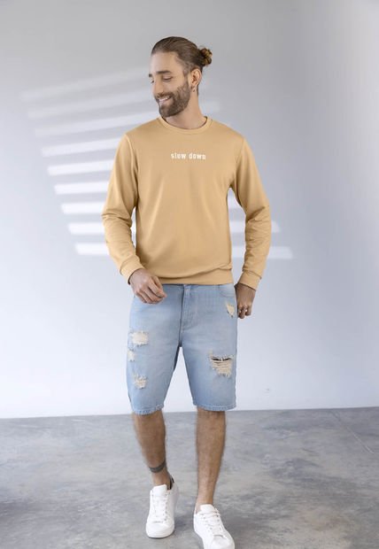Bermuda Hombre Azul Claro Rutta 961