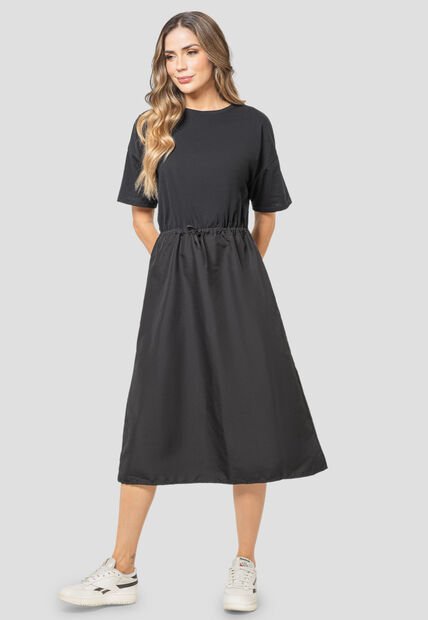 Vestido Largo Mujer Negro Rutta 3219