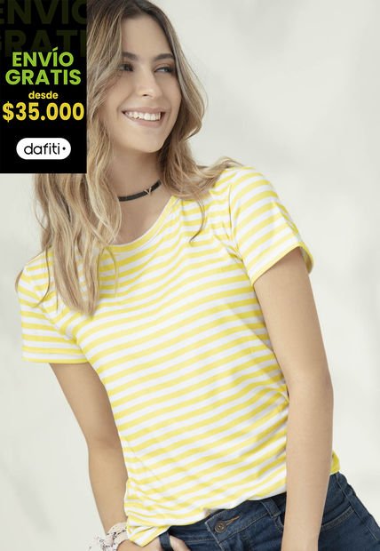 Camiseta Mujer Amarillo Rutta 32852