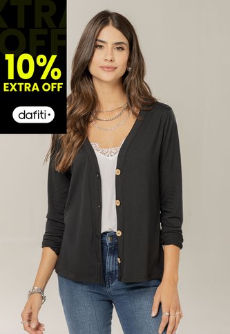 Cardigan Mujer Negro Rutta 104779 Rutta