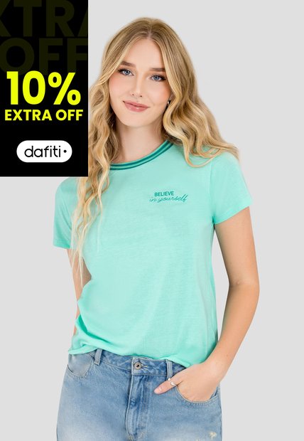 Camiseta Mujer Verde Rutta 103608