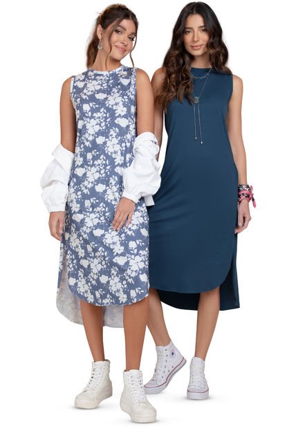 Vestido Paq X2 Mujer Multicolor 87476