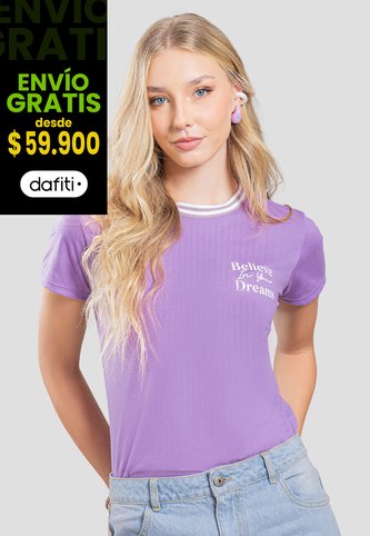 Camiseta Mujer Morado Rutta 107378 Rutta