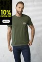 Camiseta Hombre Verde Militar Rutta 1855 de Rutta